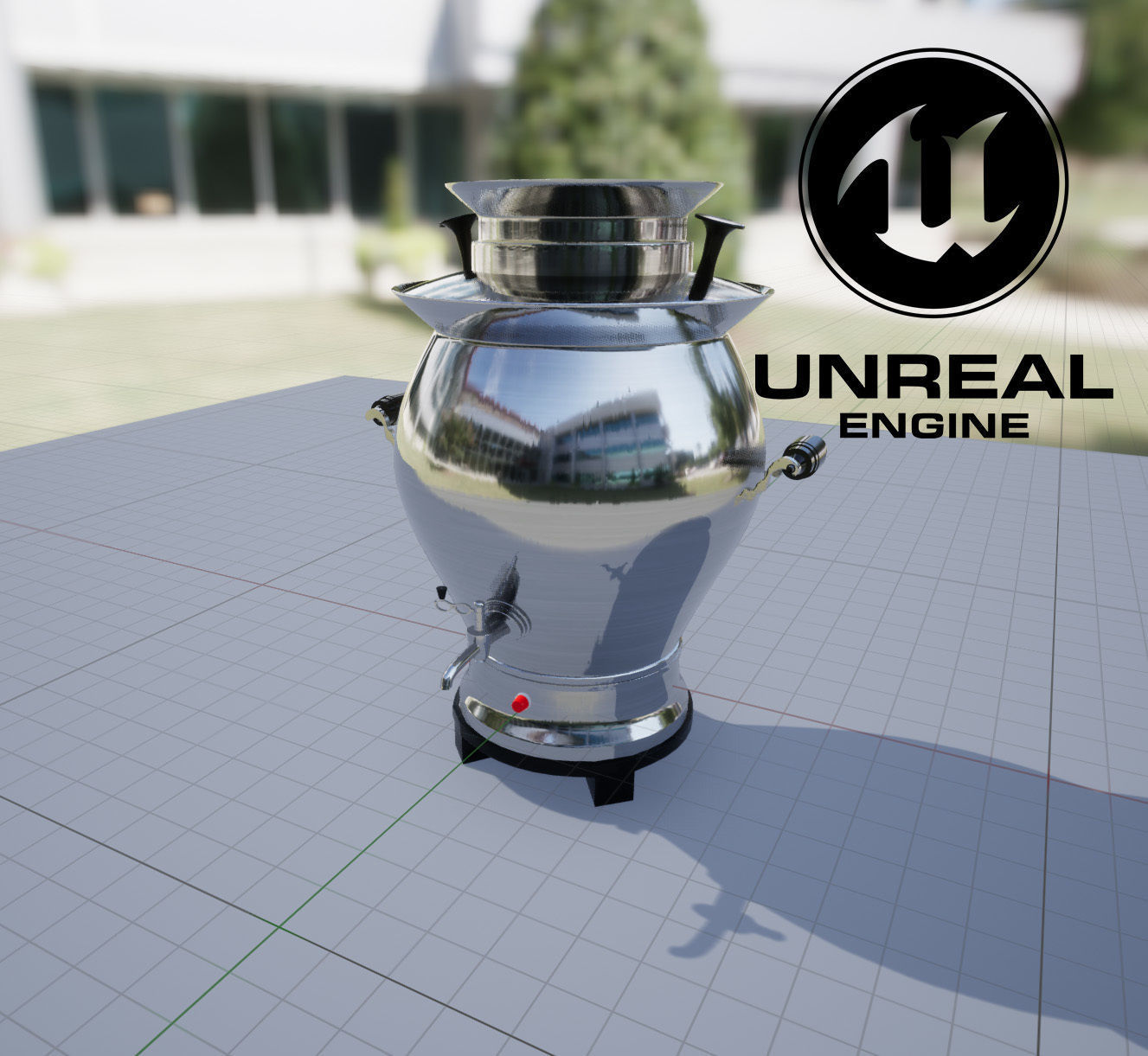 Samovar 2 pack Low-poly 3D model_5