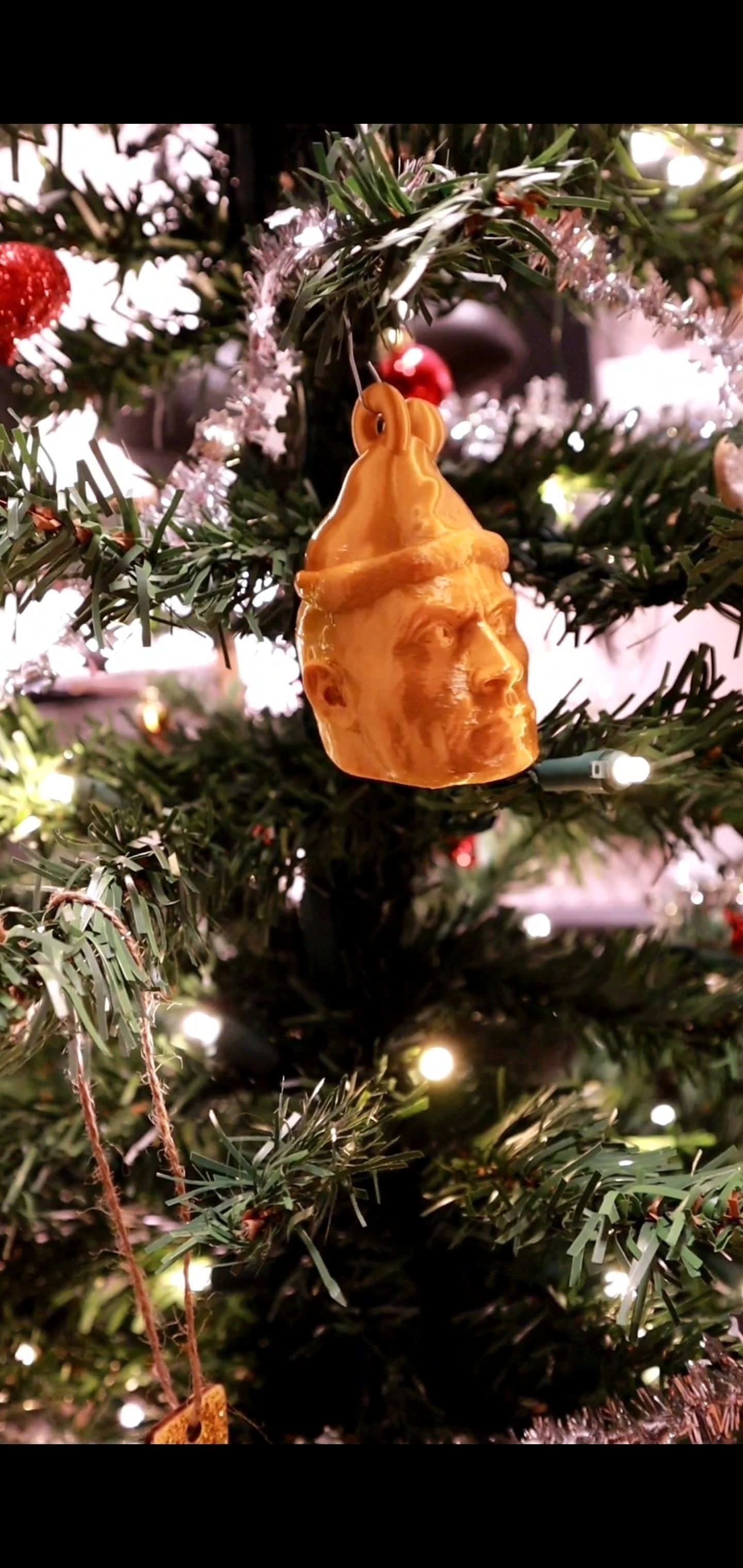 Rocktaclaus Christmas Ornament 3D print model_1
