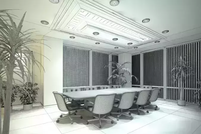 Classic Conference Room Archinteriors Vol 22 3D model