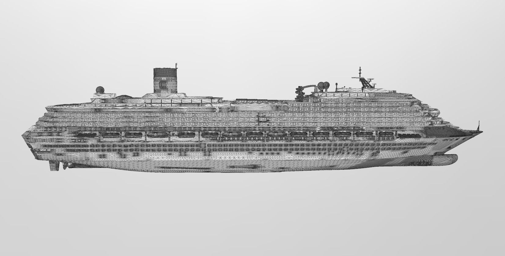 COSTA PACIFICA cruise ship printable model 3D print model_6