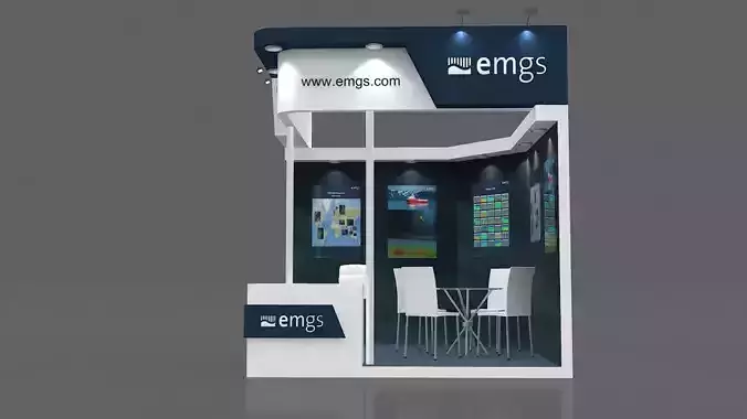 3m x 3m Exhibition stand Design  3D model