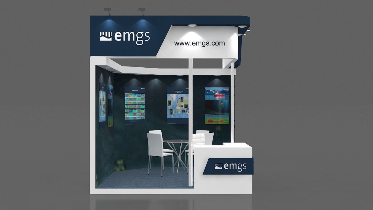 3m x 3m Exhibition stand Design  3D model_2