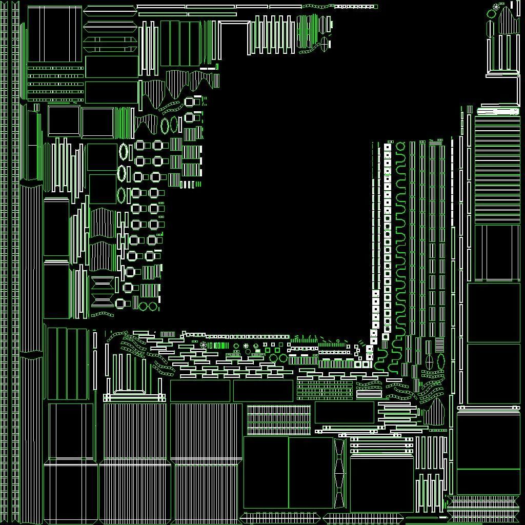 Gazebo with fireplace and summer kitchen 3D model_22