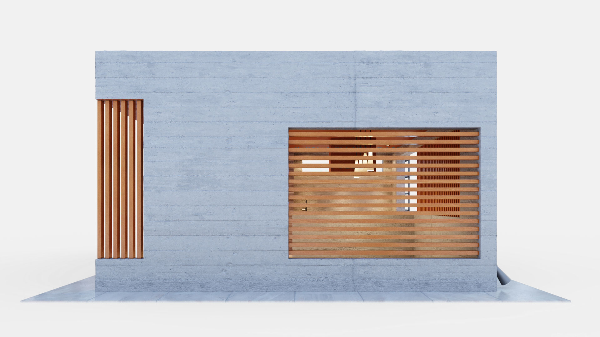 Gazebo with fireplace and summer kitchen 3D model_7