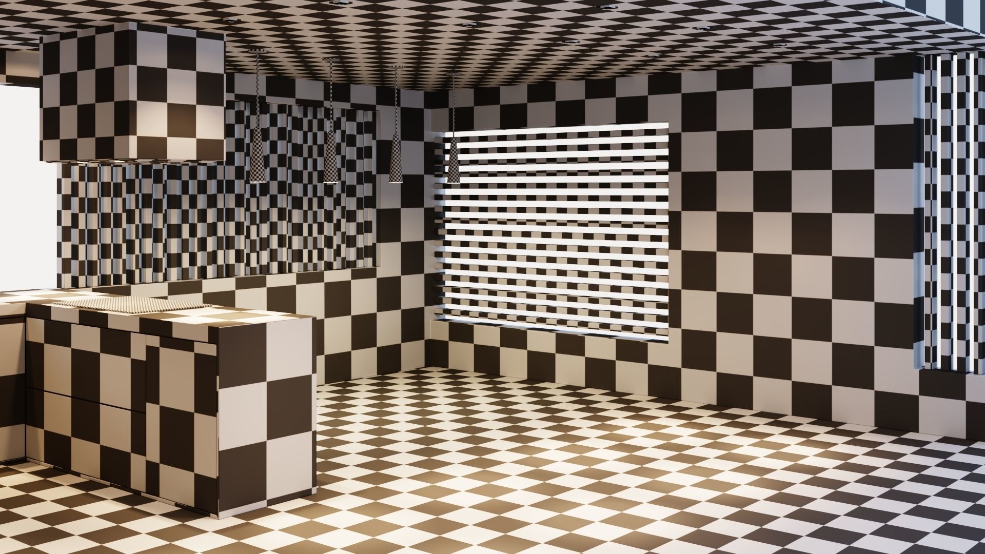 Gazebo with fireplace and summer kitchen 3D model_65