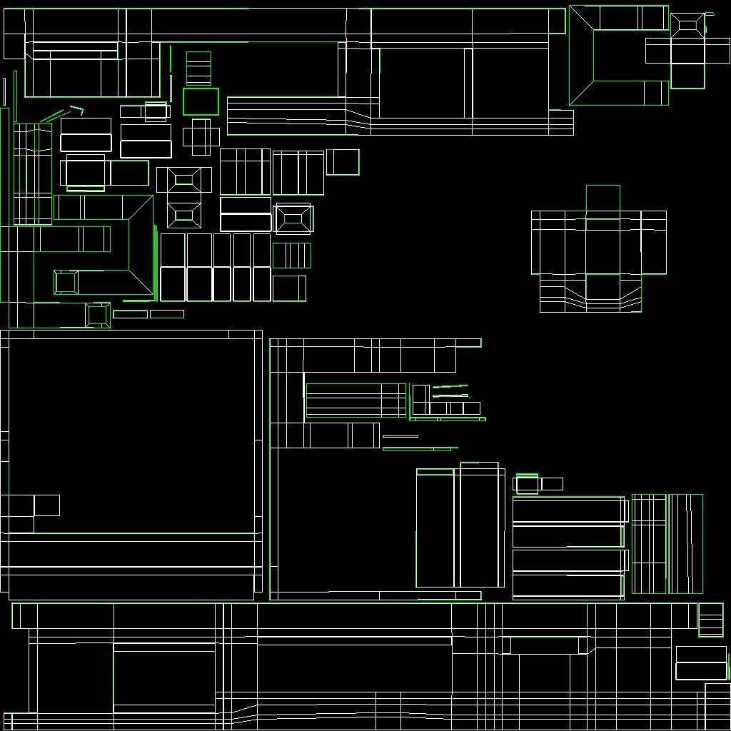 Gazebo with fireplace and summer kitchen 3D model_24