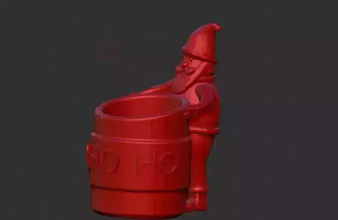 Santa pen holder  3D print model