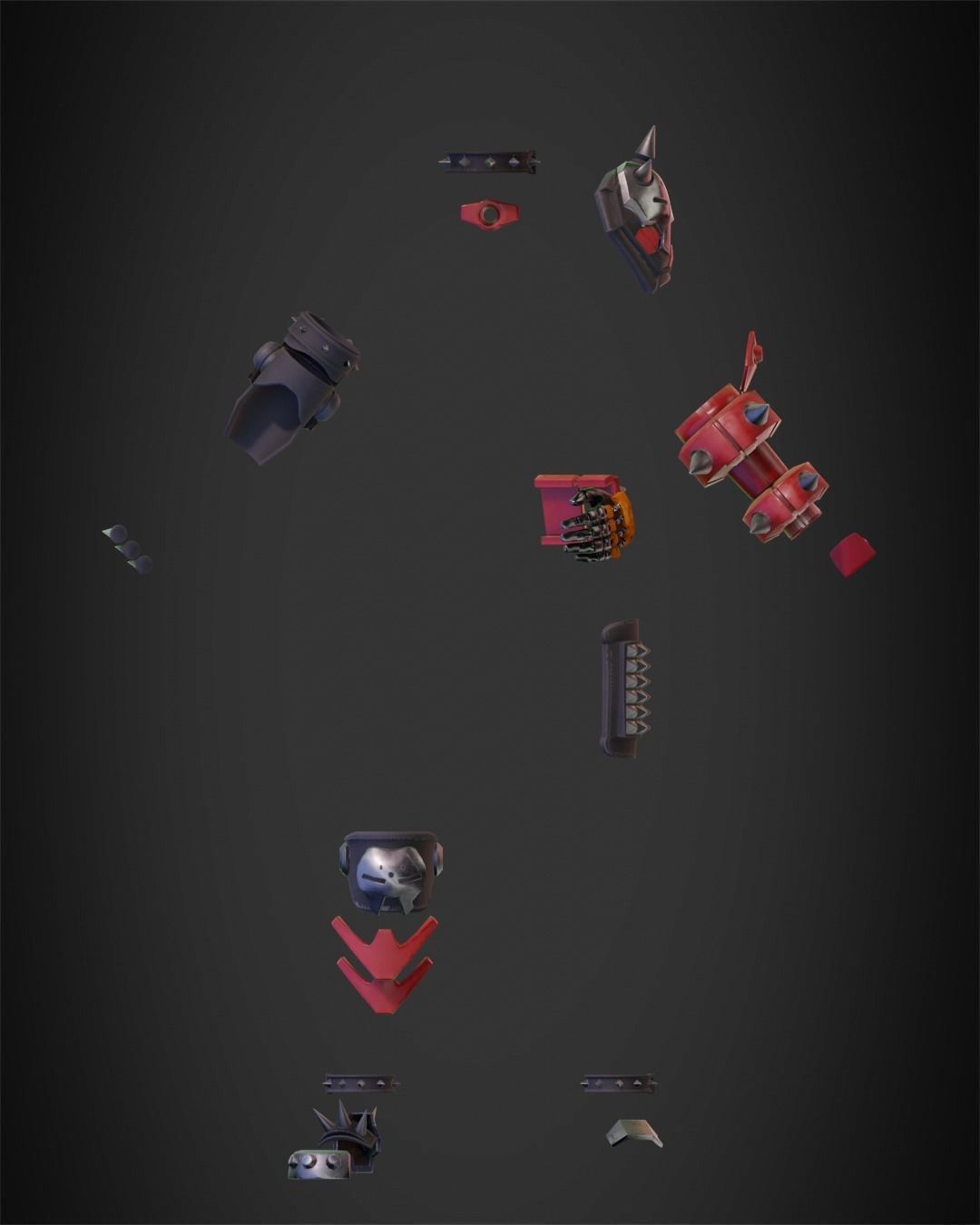 Overwatch 2 Junker Queen Full Bundle for Cosplay 3D Model Collection_6