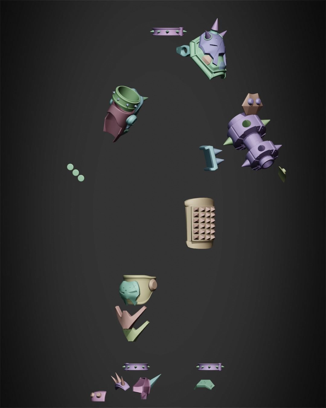 Overwatch 2 Junker Queen Full Bundle for Cosplay 3D Model Collection_16