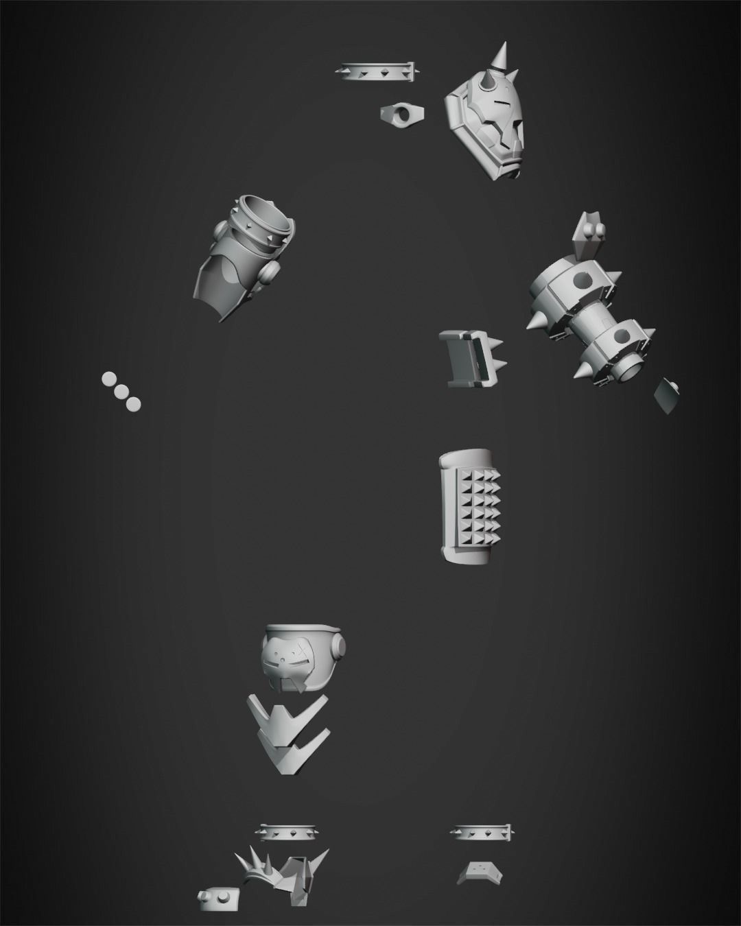 Overwatch 2 Junker Queen Full Bundle for Cosplay 3D Model Collection_18