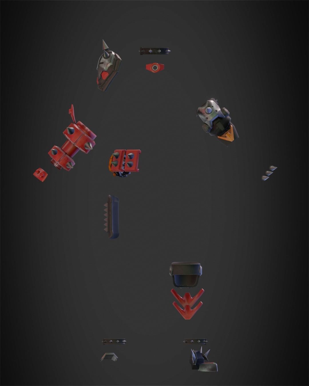 Overwatch 2 Junker Queen Full Bundle for Cosplay 3D Model Collection_10