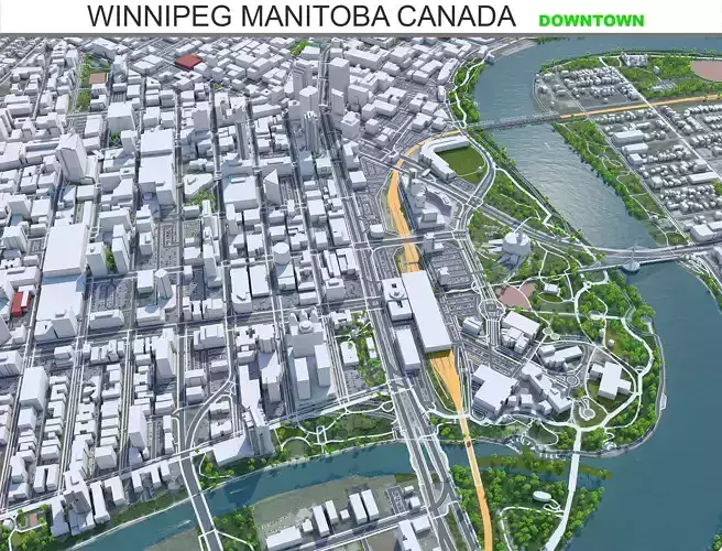 Winnipeg Downtown Manitoba Canada