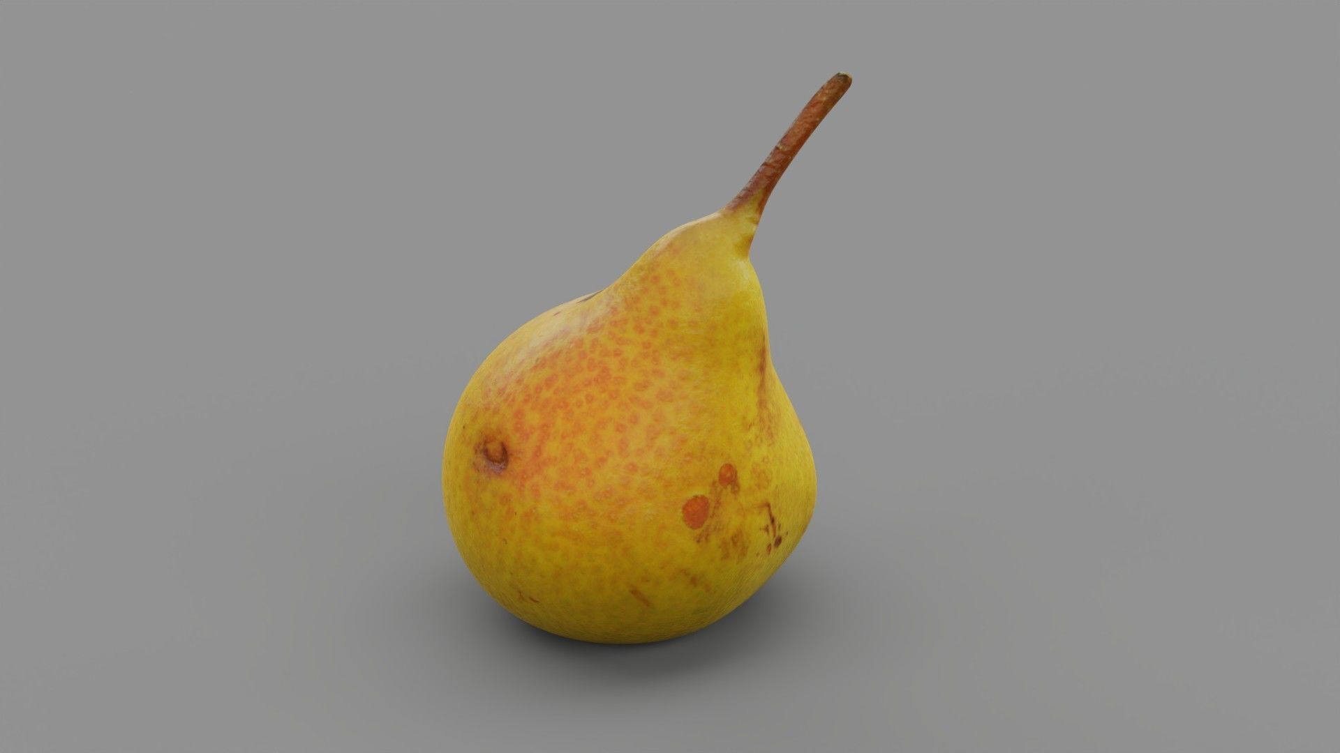Pear 02 Low-poly 3D model_29