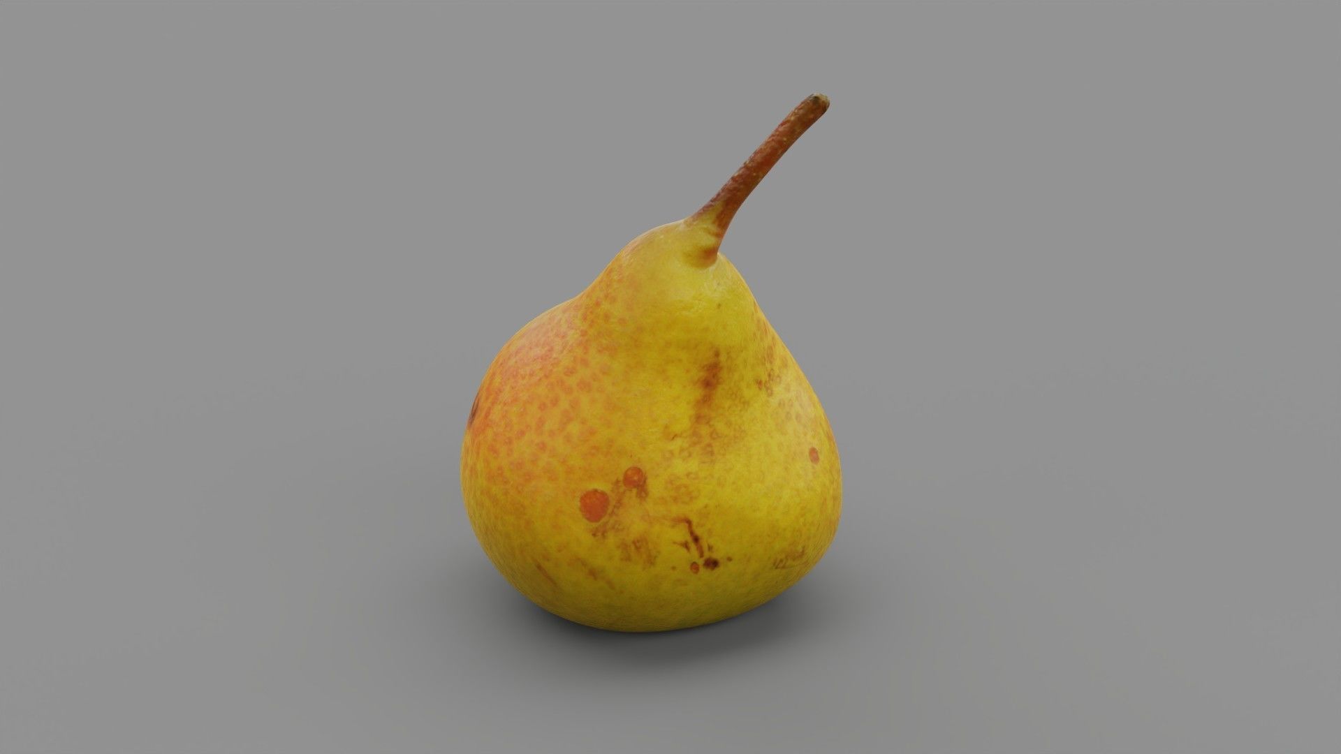 Pear 02 Low-poly 3D model_28