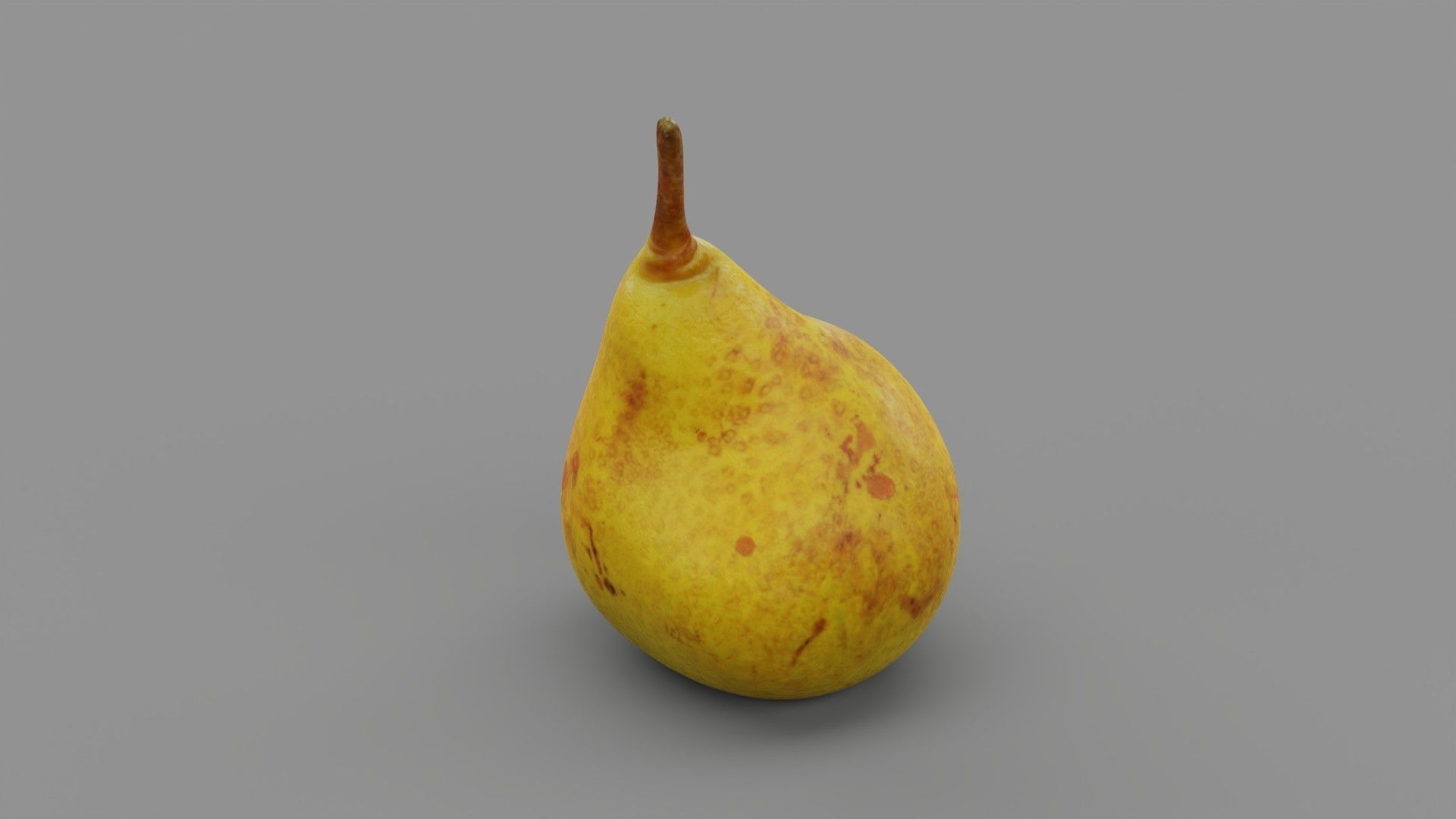 Pear 02 Low-poly 3D model_26