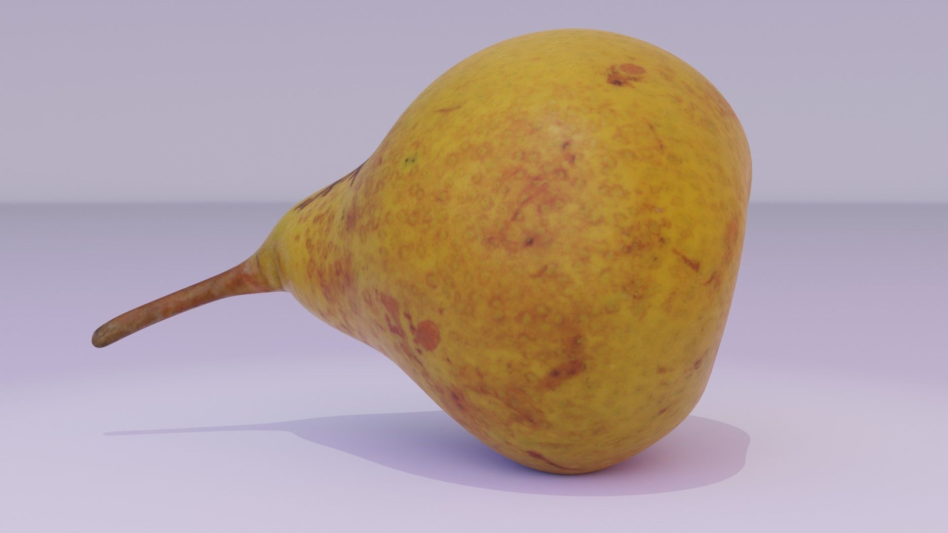 Pear 02 Low-poly 3D model_18
