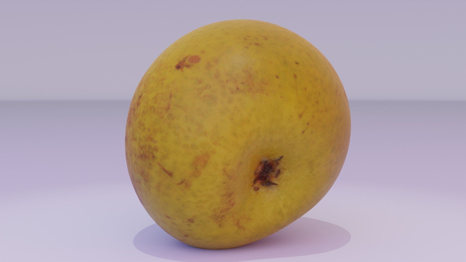 Pear 02 Low-poly 3D model_16