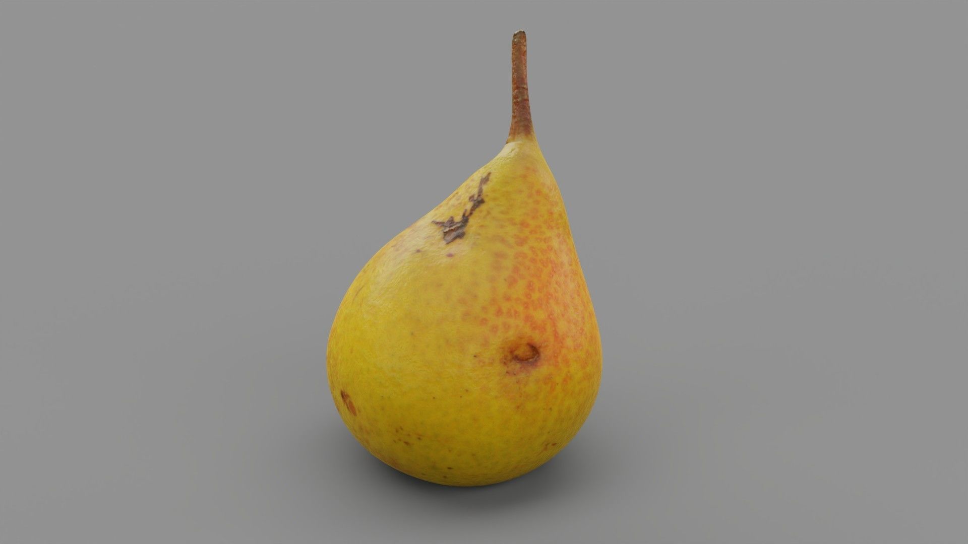 Pear 02 Low-poly 3D model_21