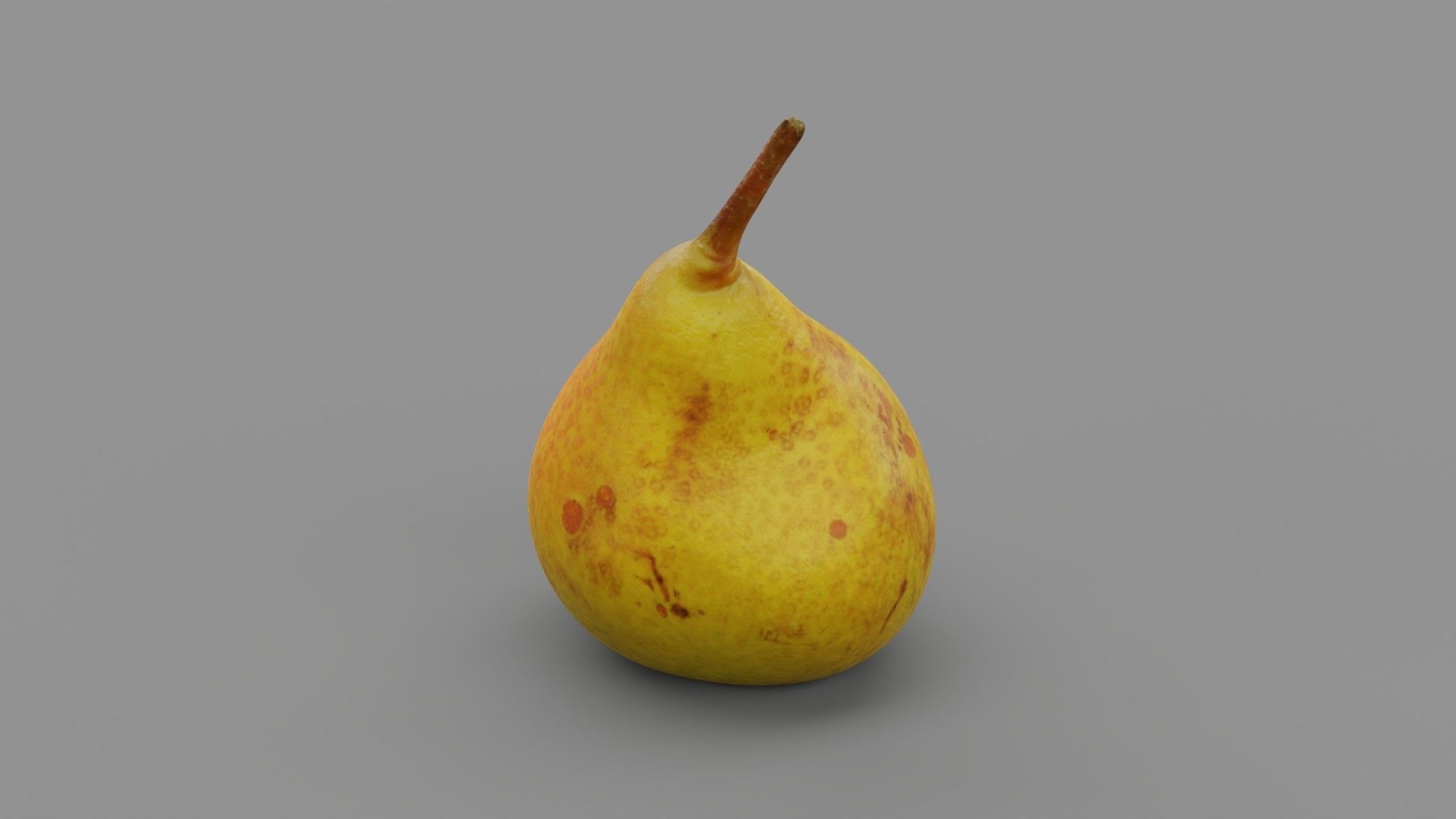 Pear 02 Low-poly 3D model_27