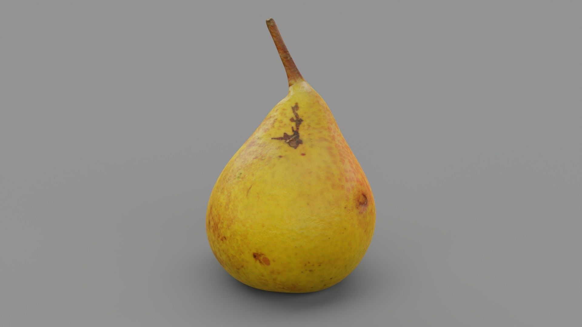 Pear 02 Low-poly 3D model_22
