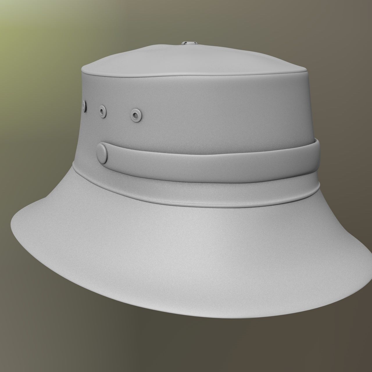 Belted Bucket Hat Package 3D print model_9