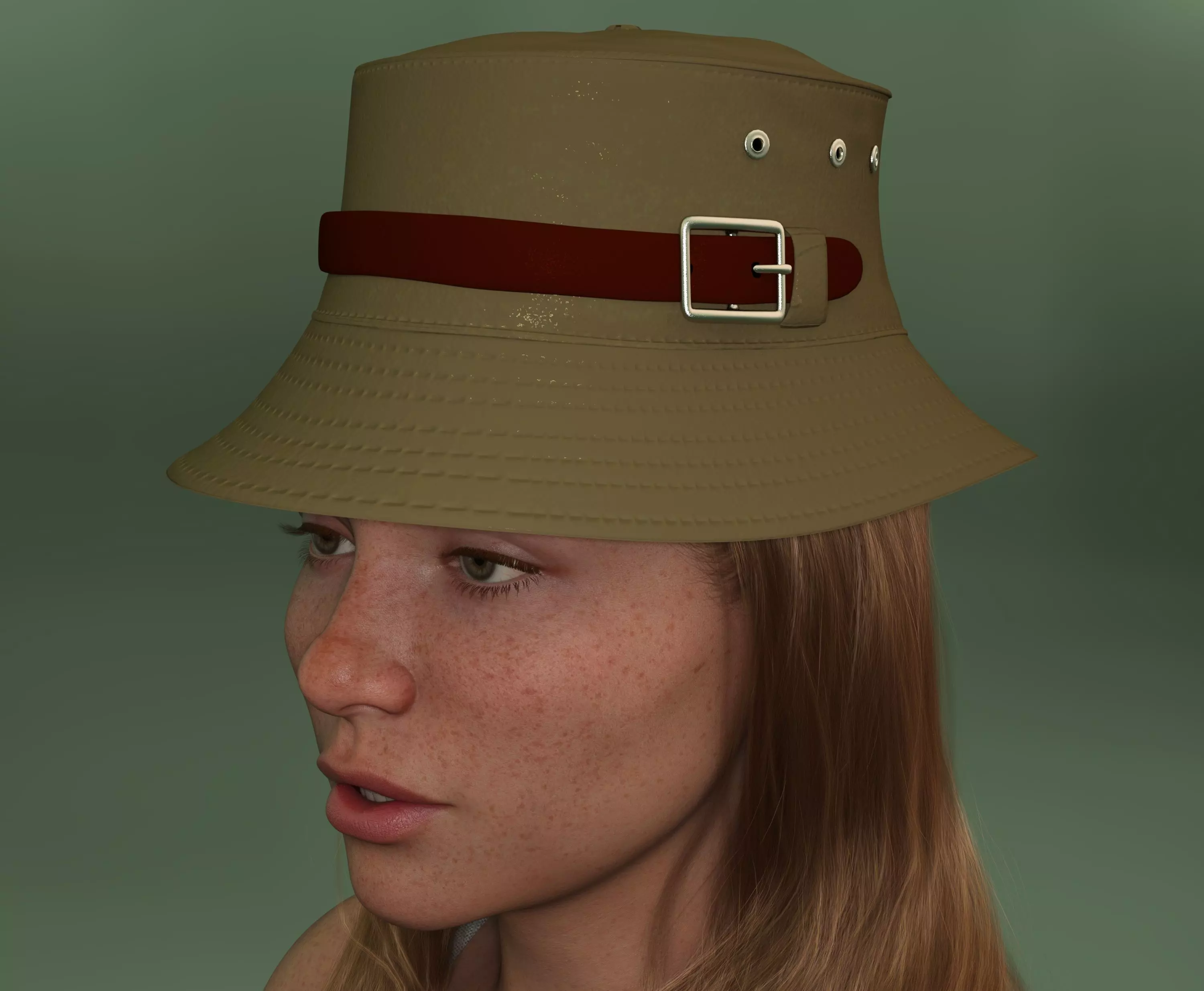 Belted Bucket Hat Package 3D print model_0
