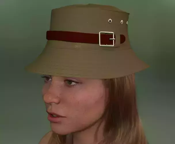 Belted Bucket Hat Package 3D print model