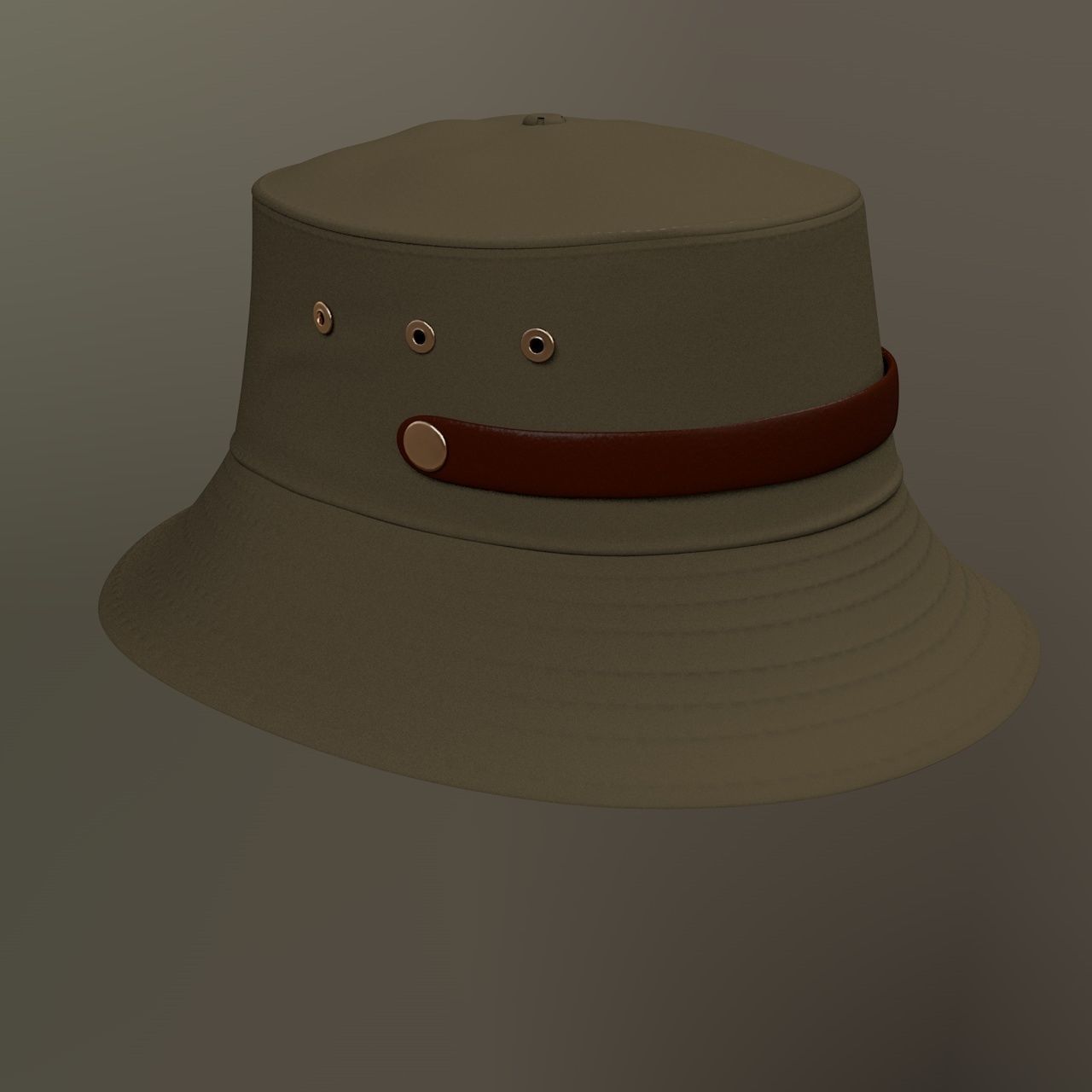 Belted Bucket Hat Package 3D print model_13