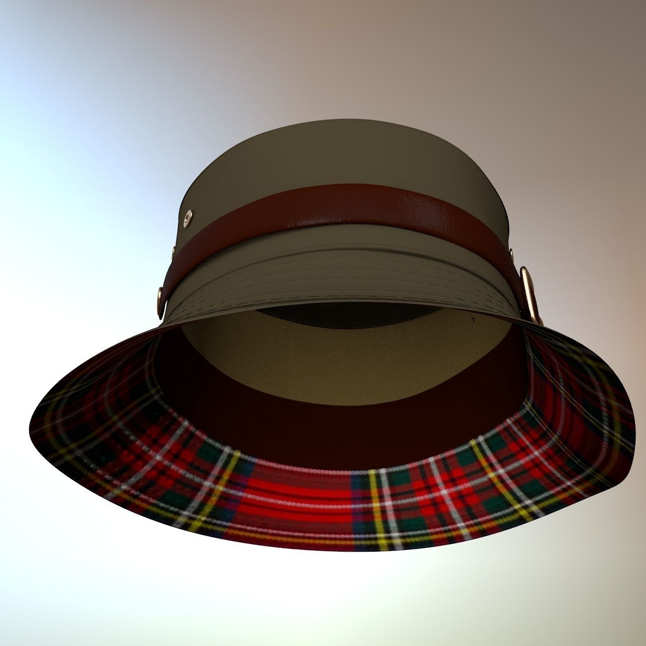 Belted Bucket Hat Package 3D print model_16