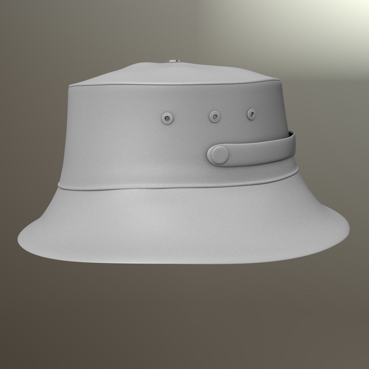 Belted Bucket Hat Package 3D print model_10