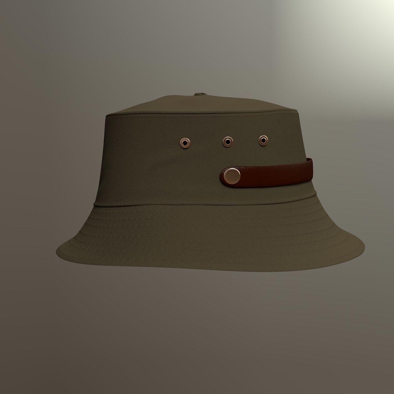 Belted Bucket Hat Package 3D print model_14