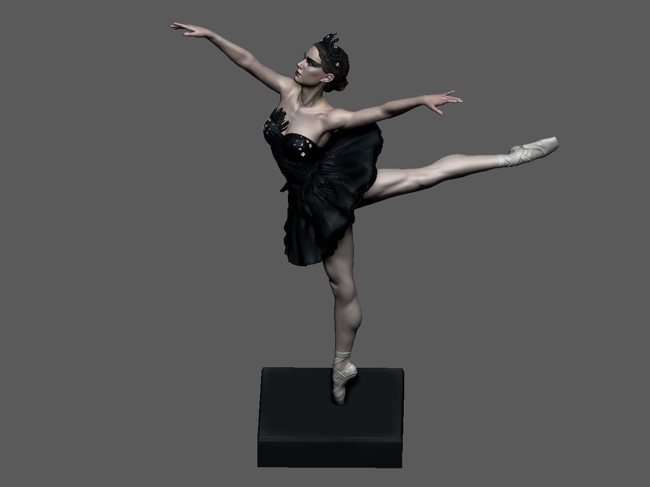 Black Swan 3D print model_57