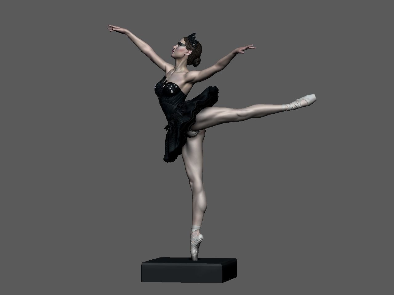 Black Swan 3D print model_3