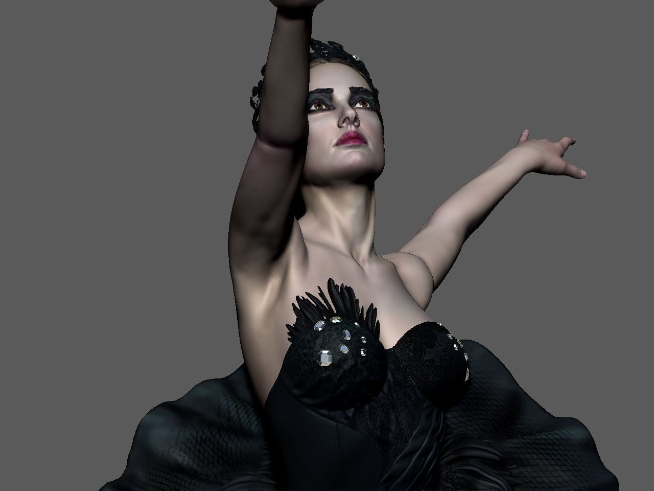 Black Swan 3D print model_33