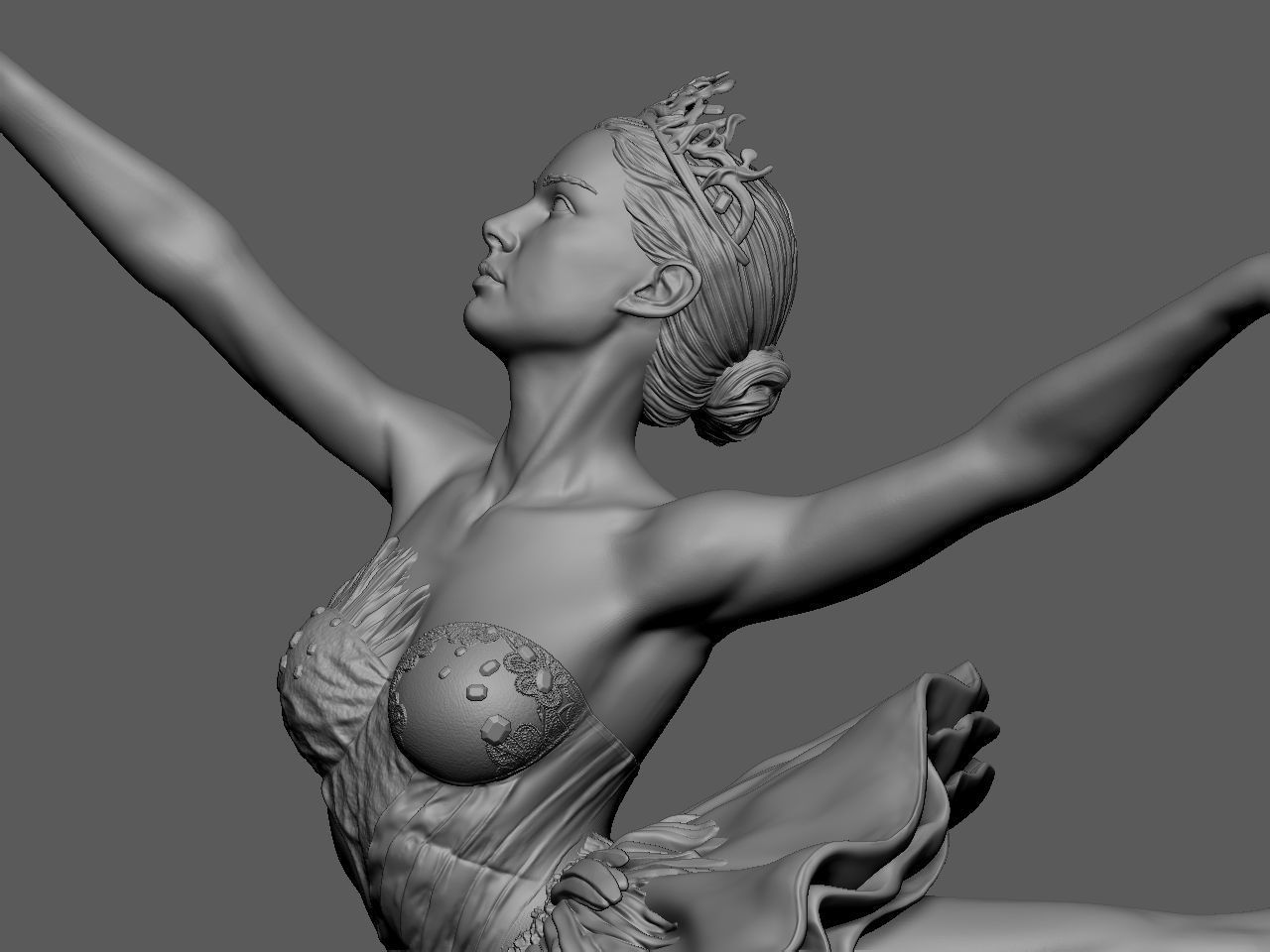 Black Swan 3D print model_22