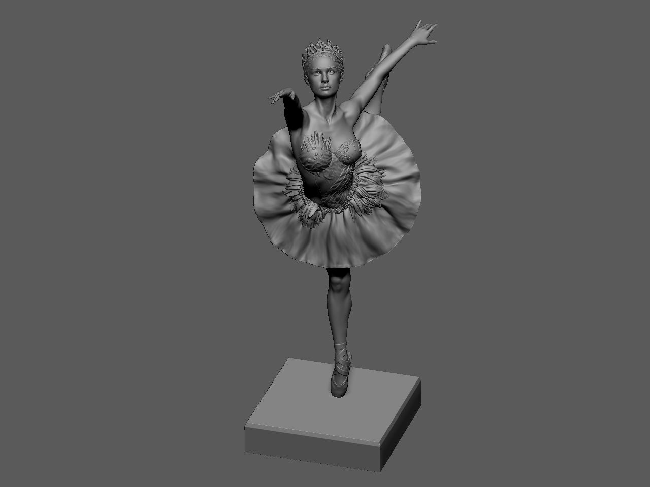 Black Swan 3D print model_54