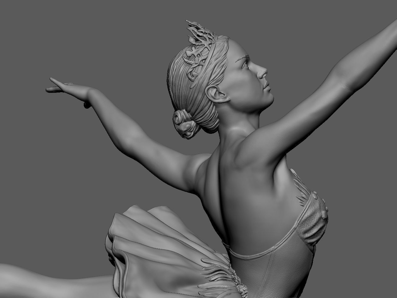 Black Swan 3D print model_32