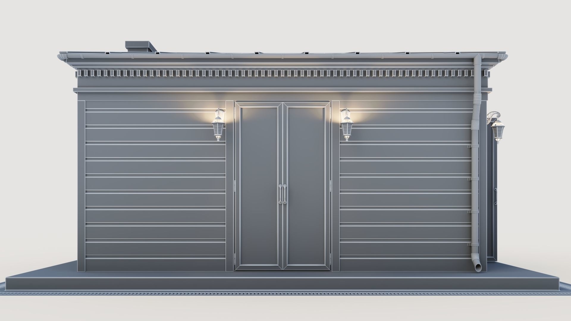 All-season gazebo-pavilion 3D model_37