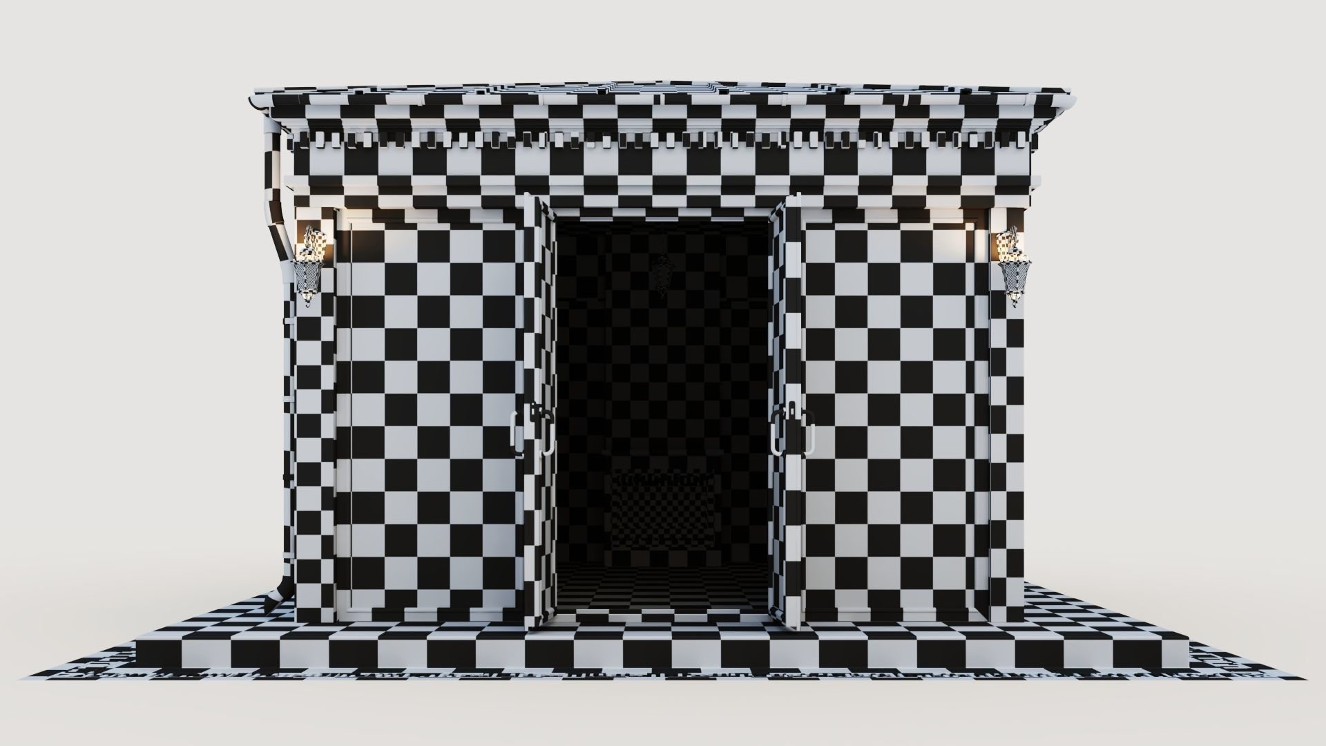 All-season gazebo-pavilion 3D model_50