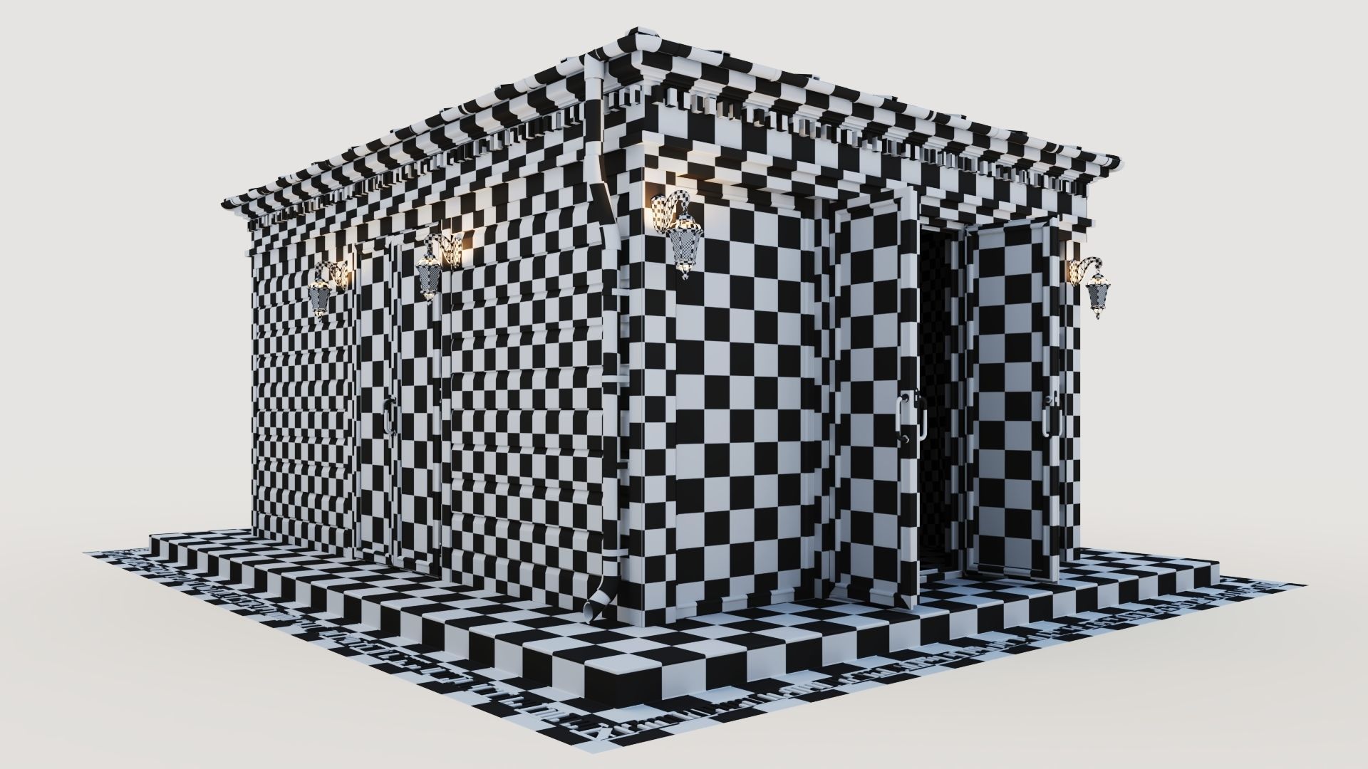 All-season gazebo-pavilion 3D model_66