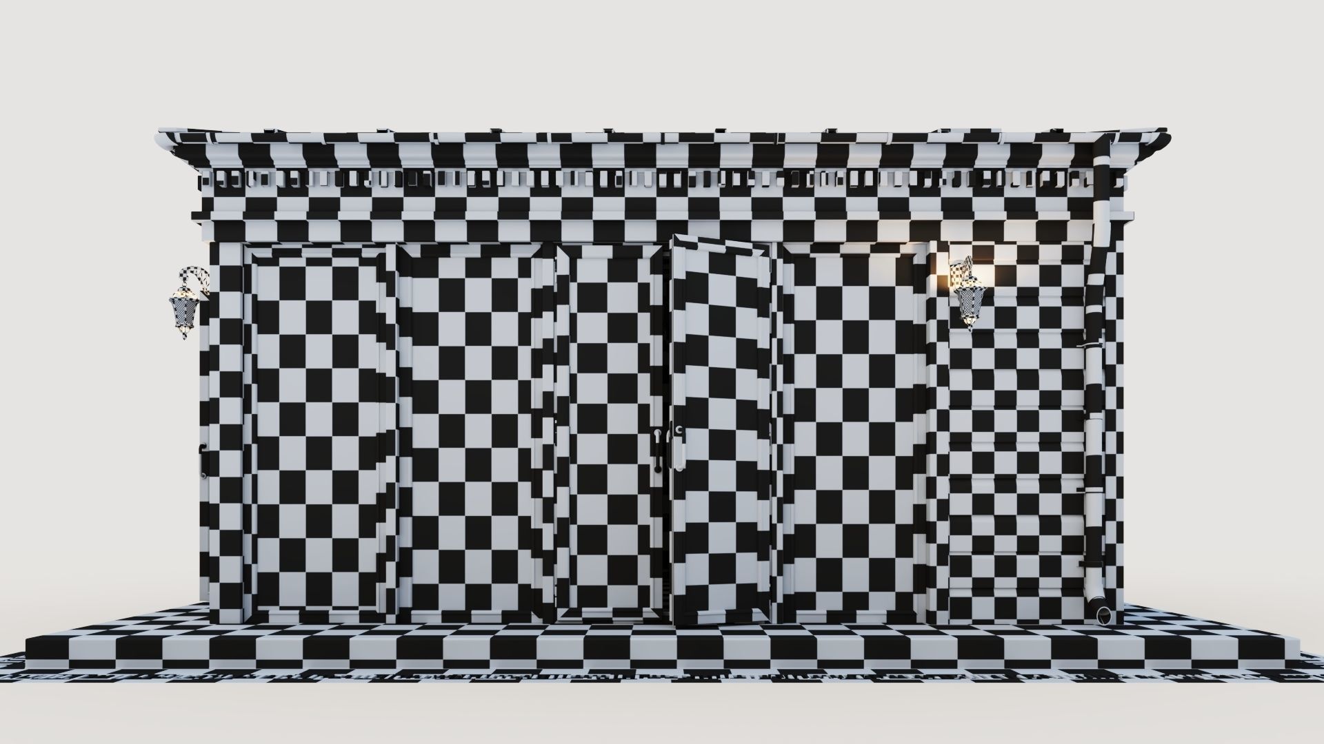 All-season gazebo-pavilion 3D model_53