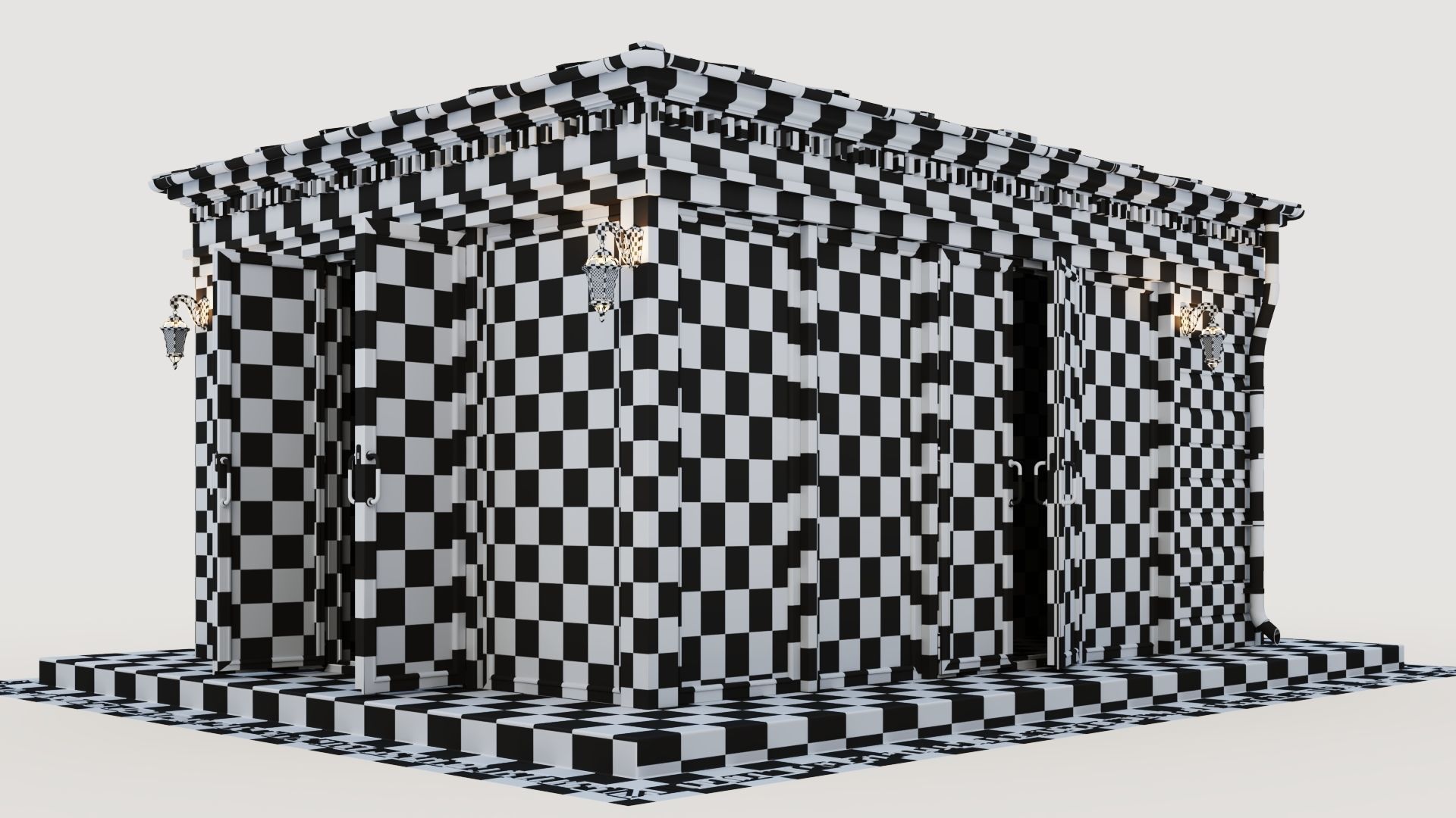 All-season gazebo-pavilion 3D model_52