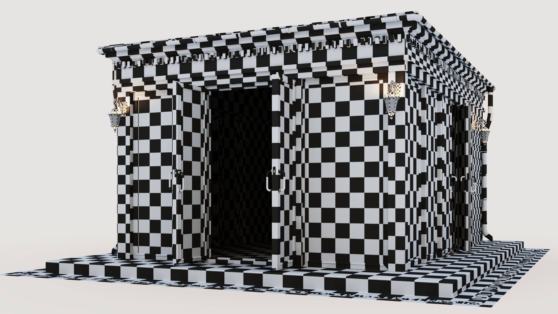 All-season gazebo-pavilion 3D model_51