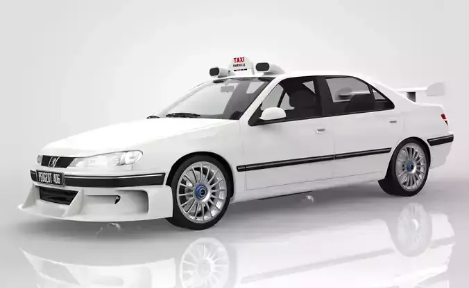 Peugeot 406 Taxi 2 3D model