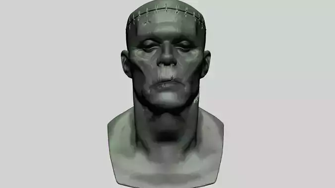 Franky frankenstein bust 3D model