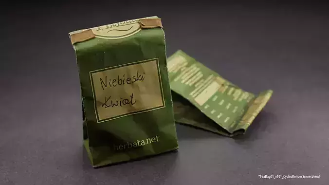 Tea bag - 01 - photogrammetry model 3D model