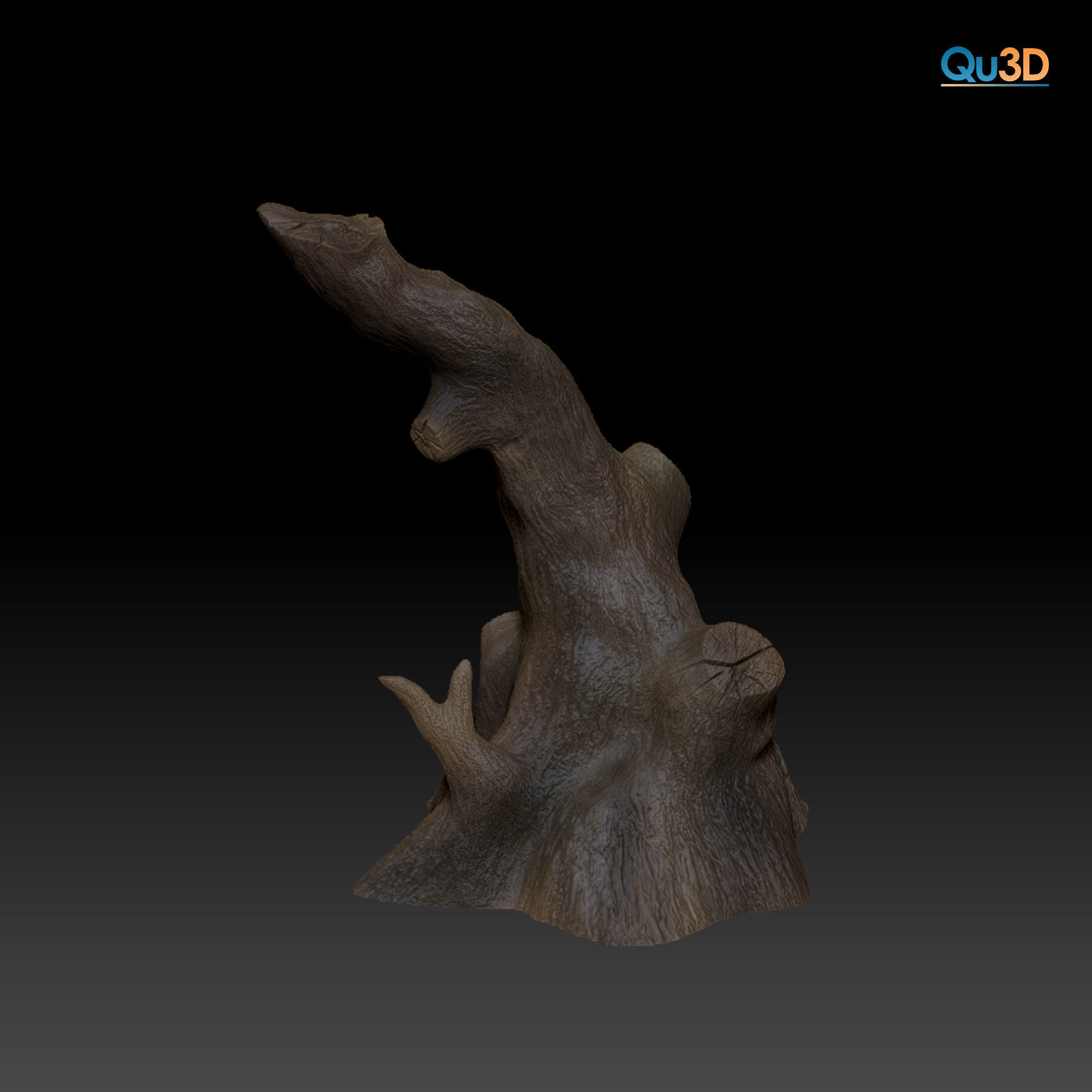 Triocerus quadricornis High-polygon 3D model full-size texture 3D model_17