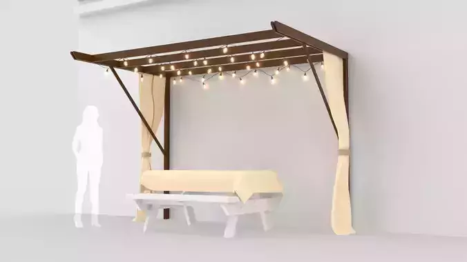 Garden Wall Pergola