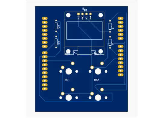 ARDUINO UNO MECHANIC SWITCHES AND OLED SCREEN SHIELD Free 3D print model_0