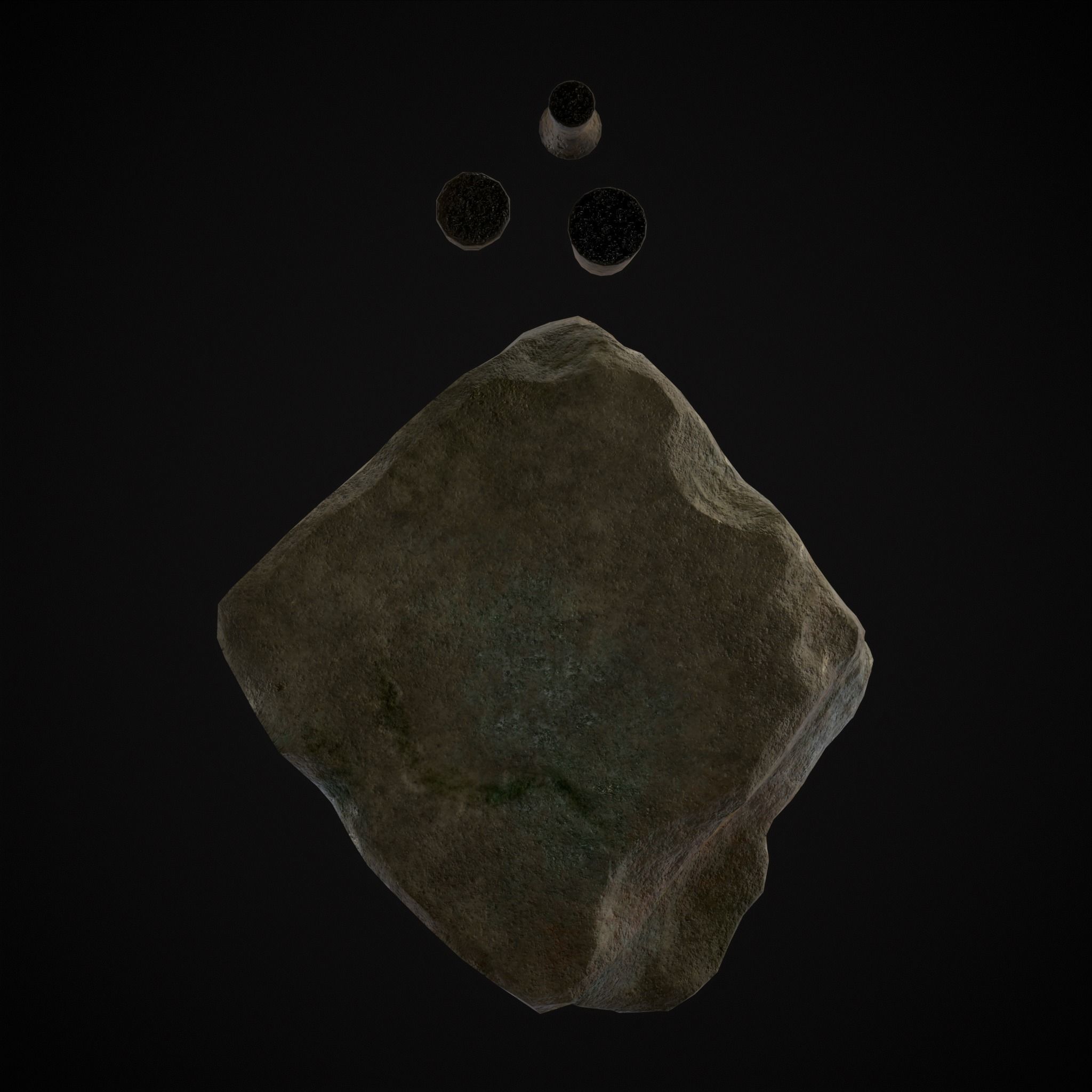 Broken Ancient Harappa Chess Board Low-poly 3D model_15